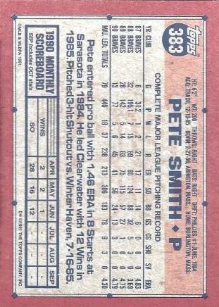 Pete Smith, Standard, back