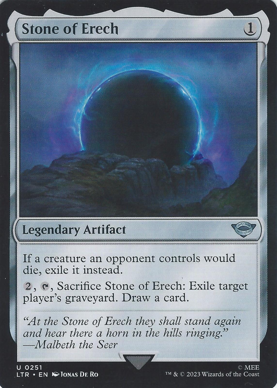 Stone of Erech #251 Magic Lord of the Rings