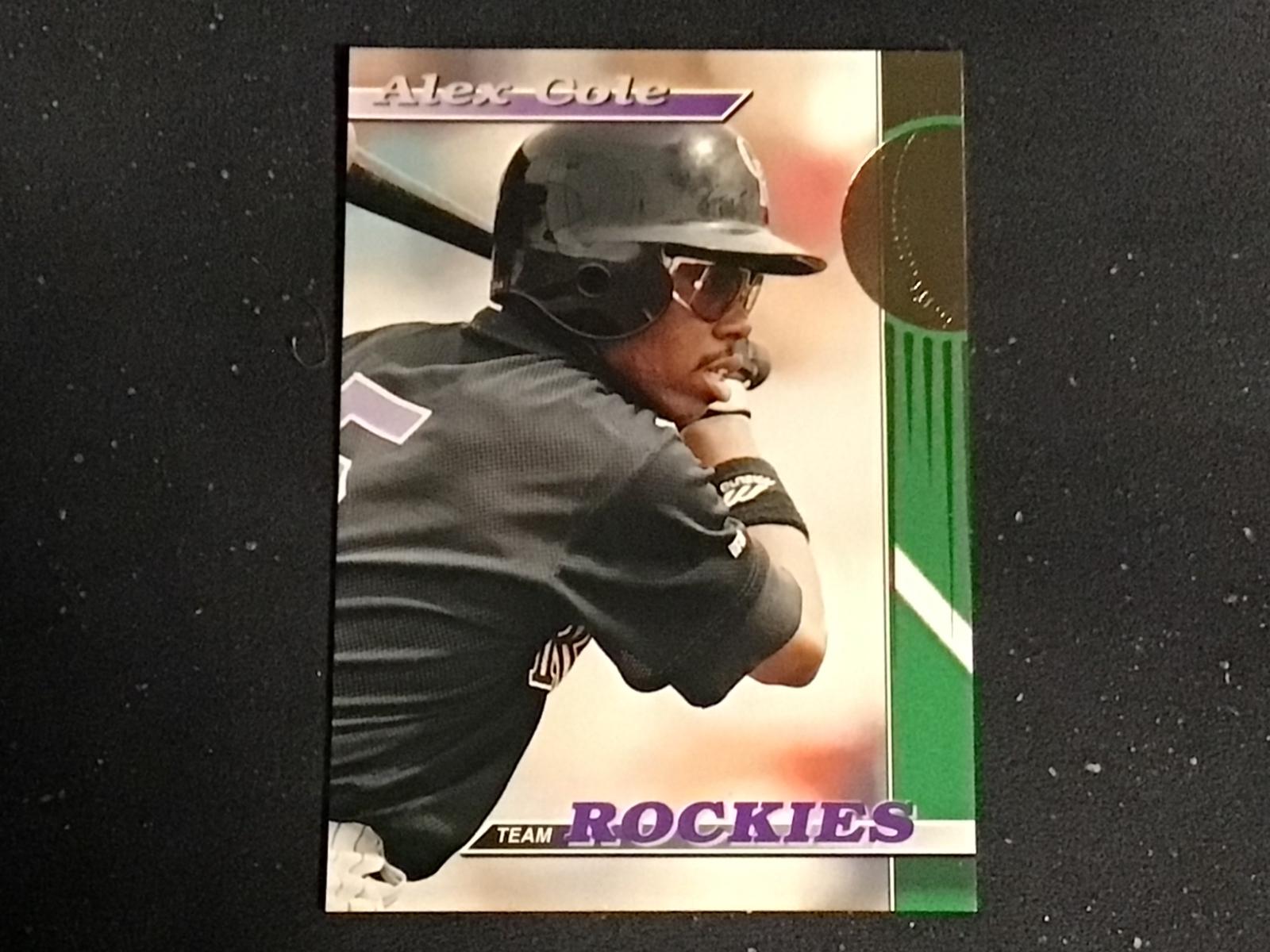 Alex Cole #6 1993 Stadium Club Rockies Baseball