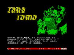 Loding Screen | Ranarama ZX Spectrum