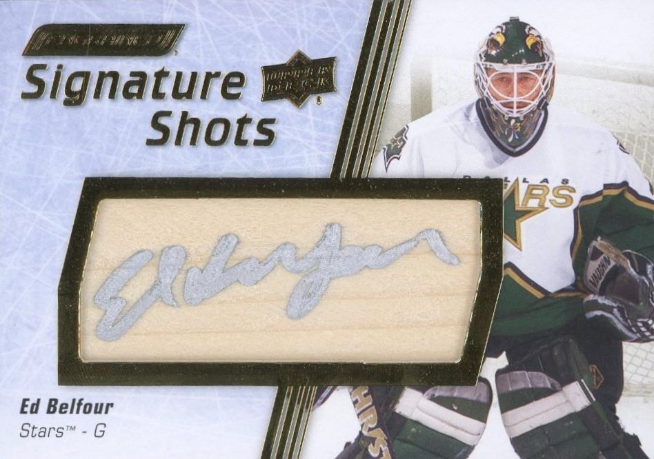 Ed Belfour #SS-EB 2024 Upper Deck Engrained Icons Signature Shots Hockey