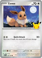 Eevee #118 from Pokemon 30th Celebration set