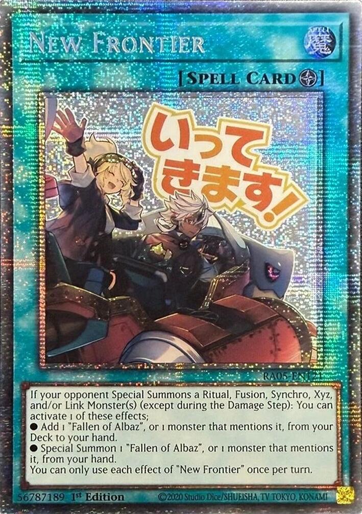 New Frontier [Starlight Rare] RA05-EN121 Prices | YuGiOh Rarity Collection  5 | YuGiOh Cards