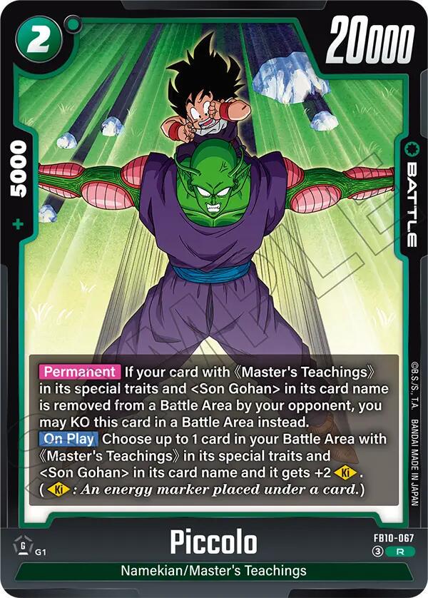 Piccolo - FB10-067 [Holo] FB10-068 Prices | Dragon Ball Fusion