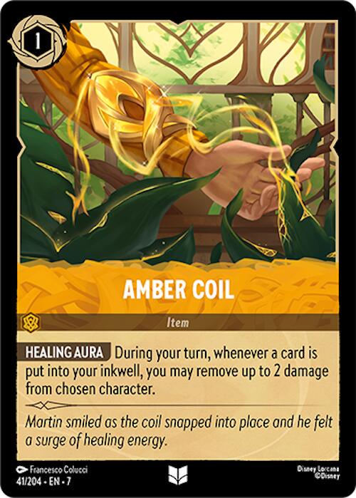 Amber Coil #41 Lorcana Archazia's Island