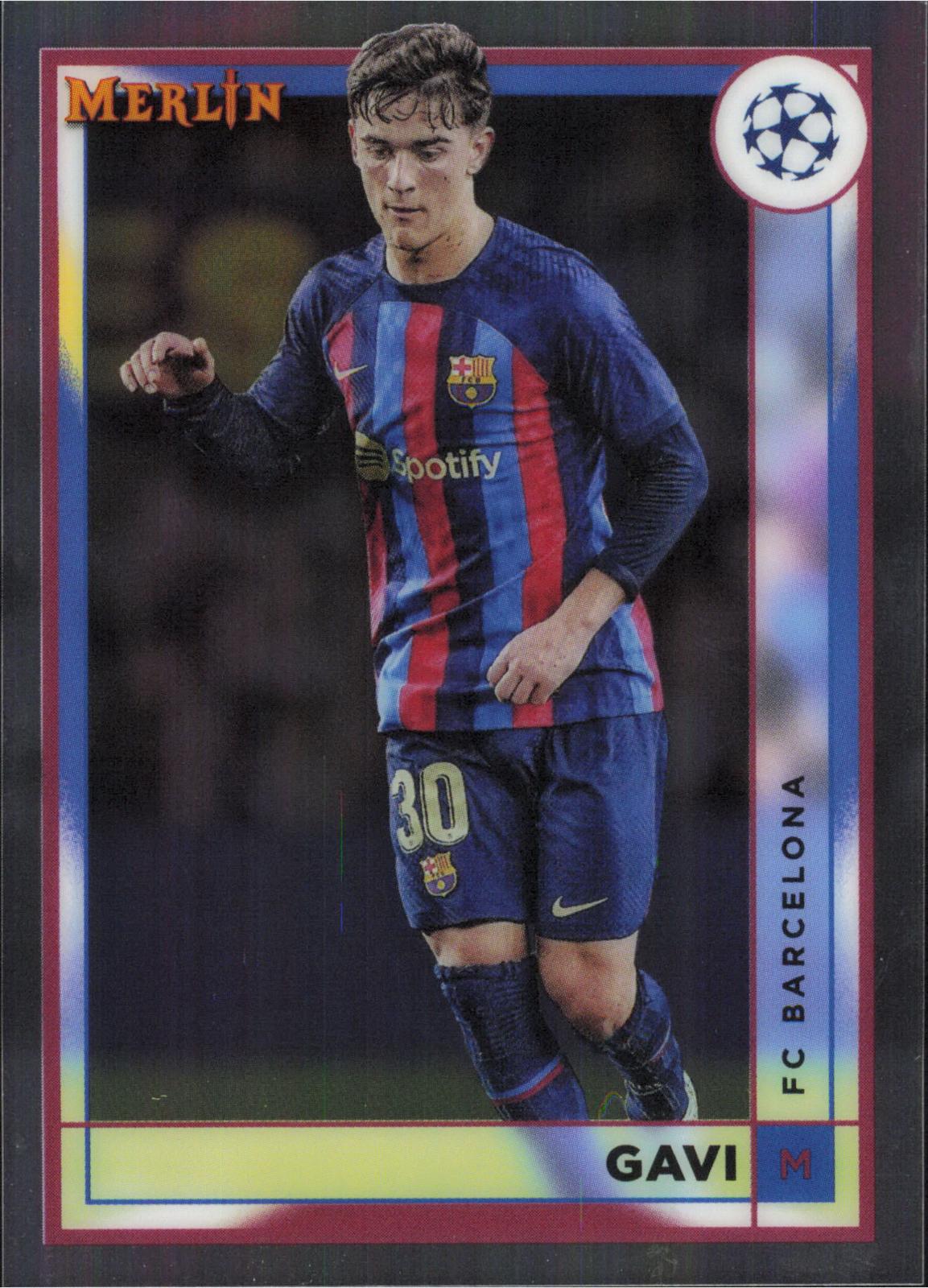 Gavi #48 2022 Topps Merlin Chrome UEFA Club Competitions