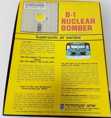 Disk Back Cover | B-1 Nuclear Bomber Commodore 64