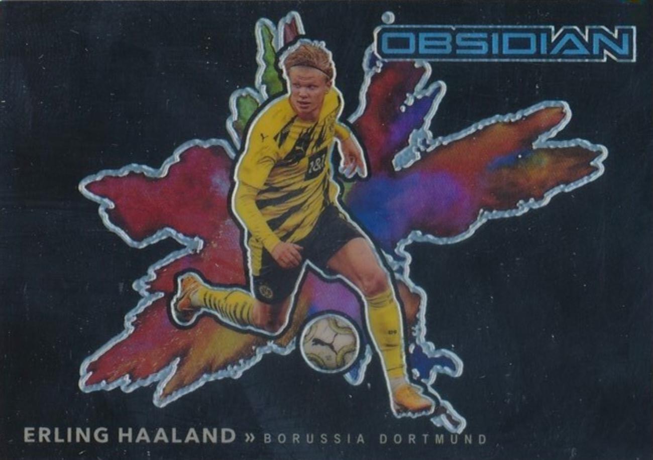 Erling Haaland #3 Prices | 2020 Panini Obsidian Black Colorblast