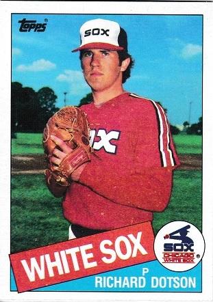 1985 Topps Richard Dotson #364 card