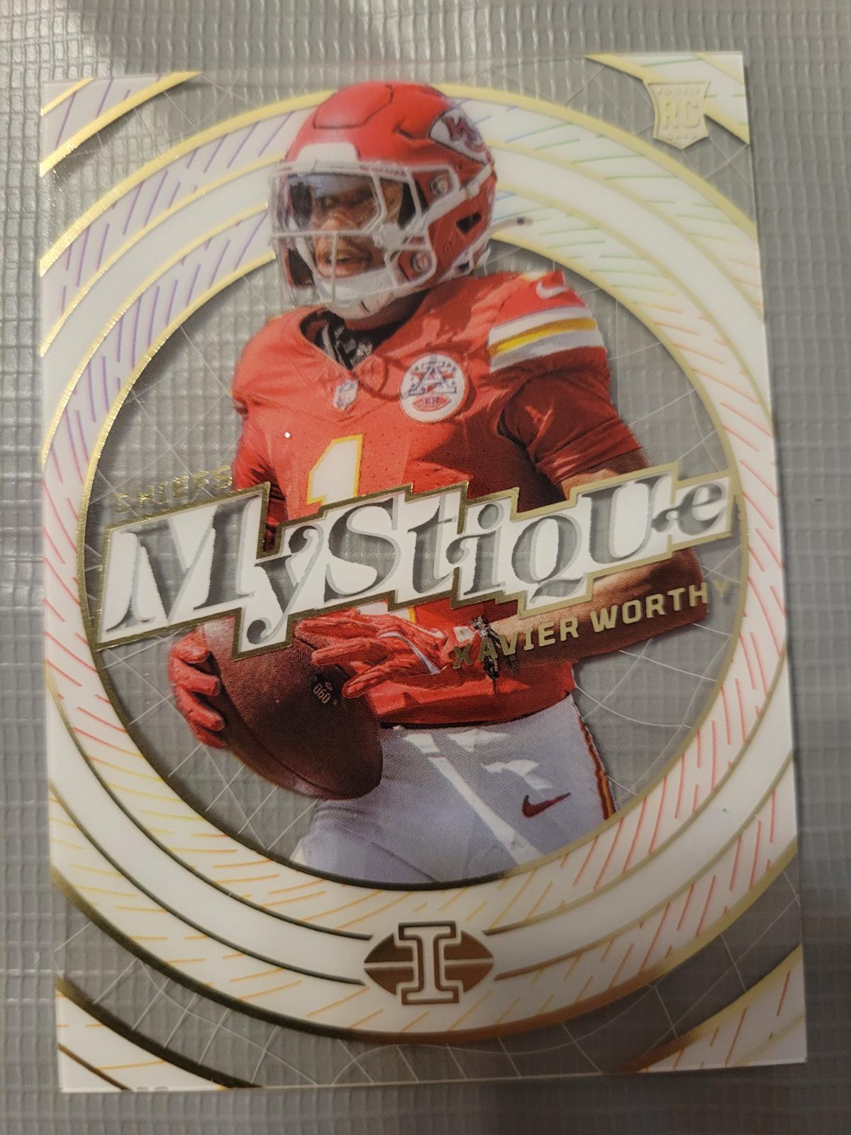 Xavier Worthy #6 Football Cards 2024 Panini Illusions Mystique