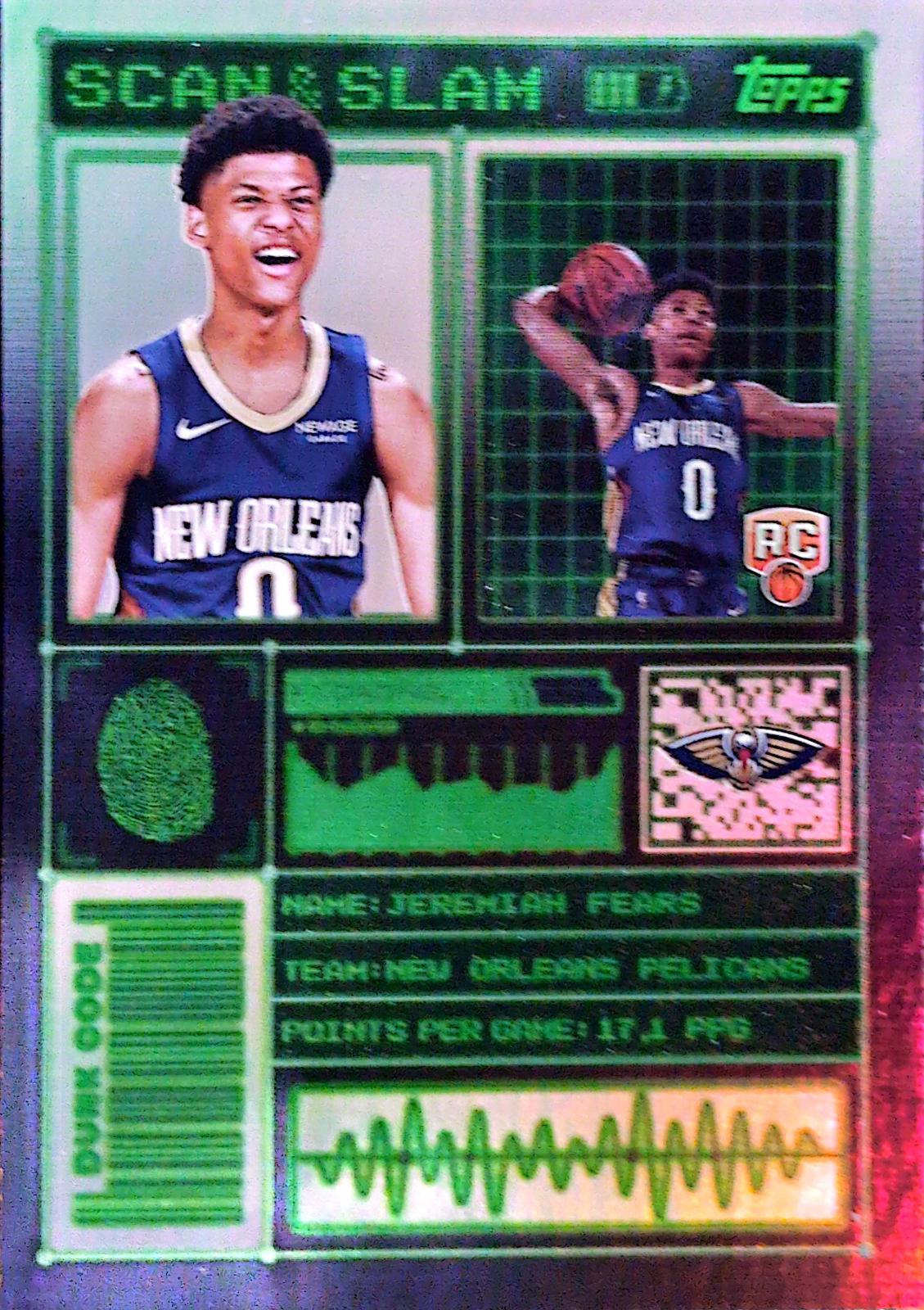 2025 Topps Scan and Slam Jeremiah Fears #SS-32 card