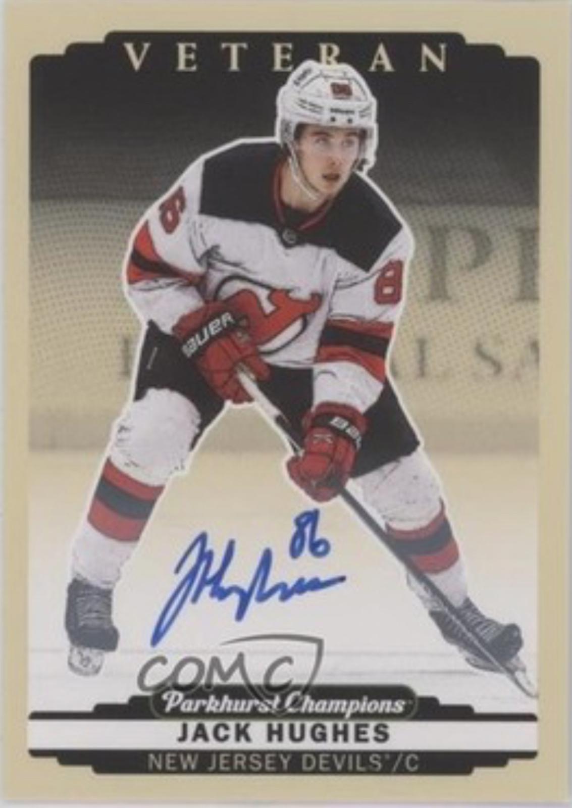 Jack Hughes #169 2022 Parkhurst Champions Autograph Hockey