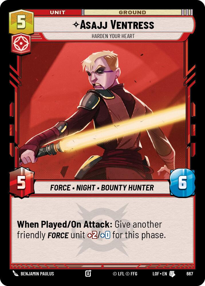 Asajj Ventress - Harden Your Heart [Foil] #667