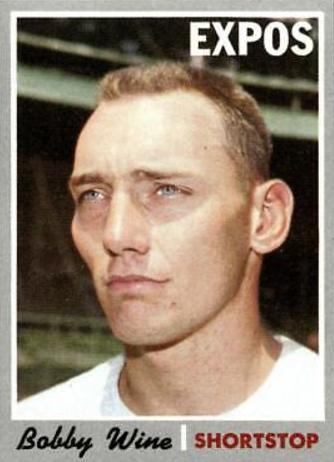Bobby Wine #332 Baseball Cards 1970 Topps