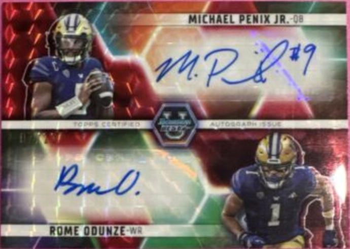 Rome Odunze, Michael Penix Jr. [Red] #DA-PO