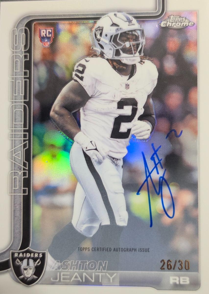 Ashton Jeanty [White Refractor] #RA-AJ