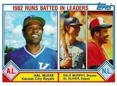 1982 Runs Batted In Leaders: Hal McRae / Dale Murphy / Al Oliver