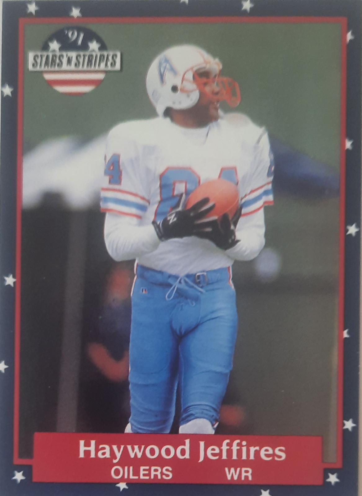 Haywood Jeffires #22 1991 Fleer Stars And Stripes Football