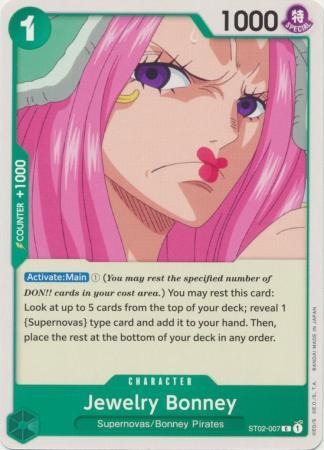 Jewelry Bonney ST02-007 One Piece Starter Deck 2: Worst Generation