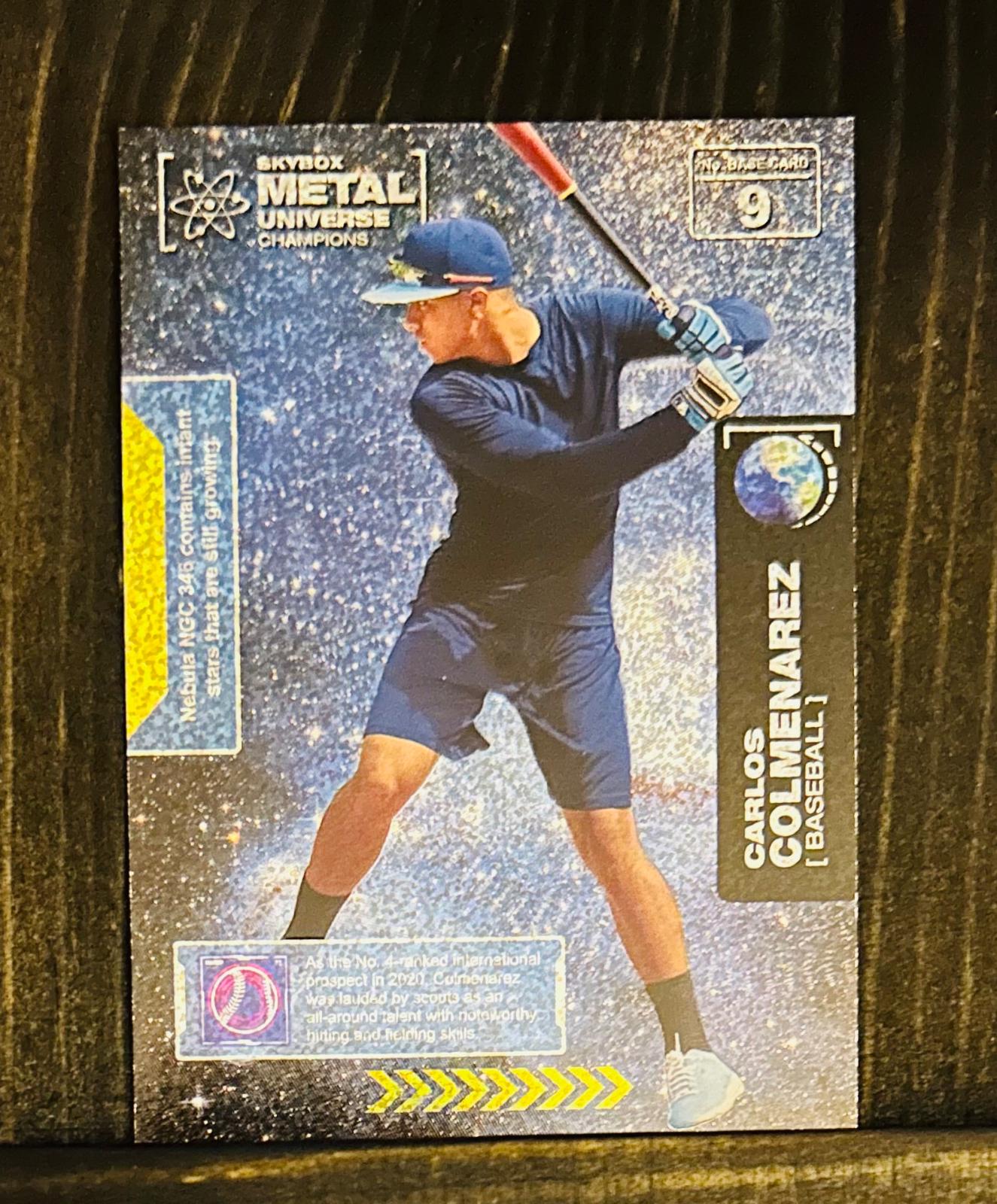 Carlos Colmenarez #9 Basketball Cards 2021 Skybox Metal Universe Champions