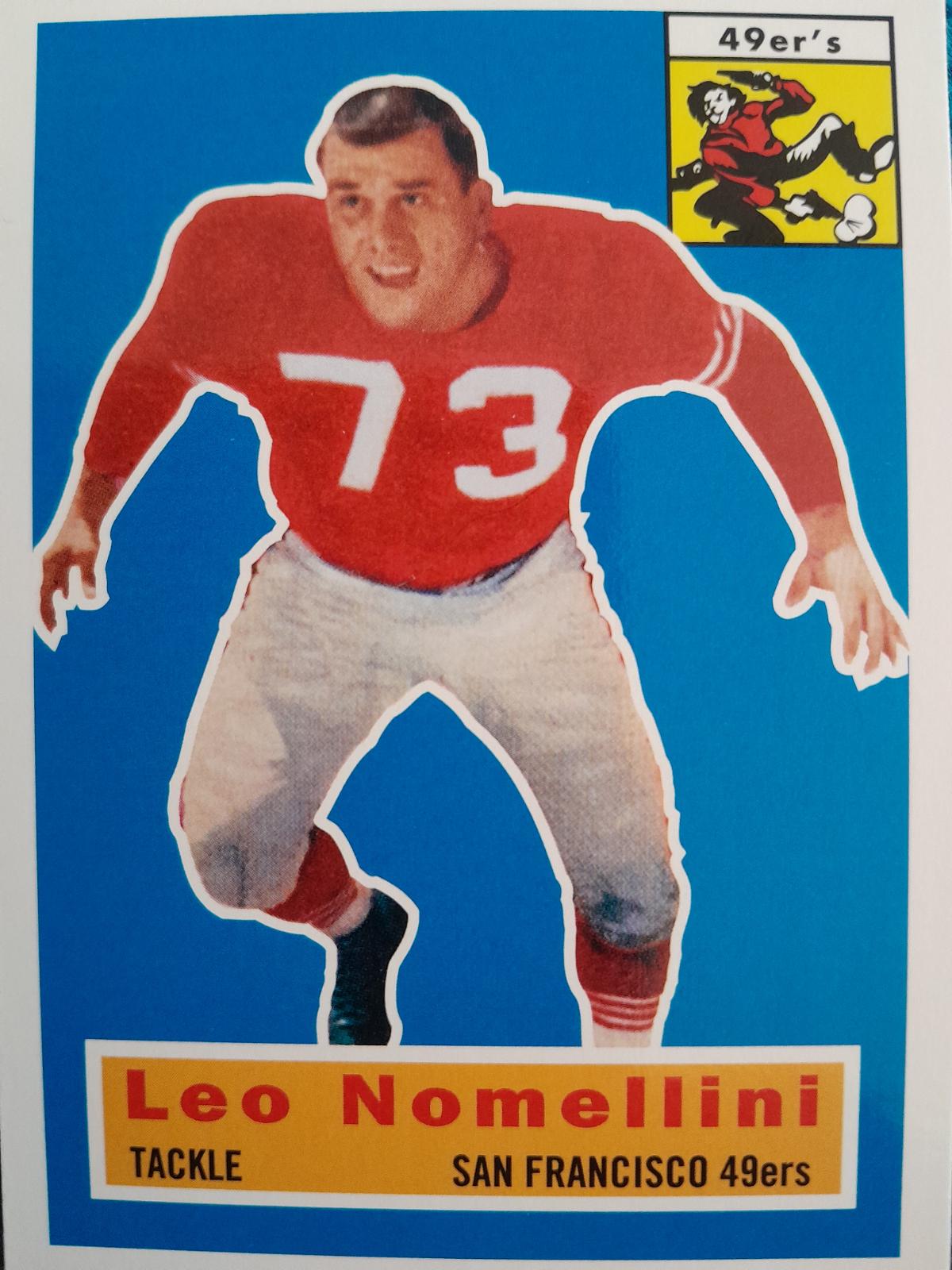 Leo Nomellini #74 1994 Topps Archives 1956 Reprint Football