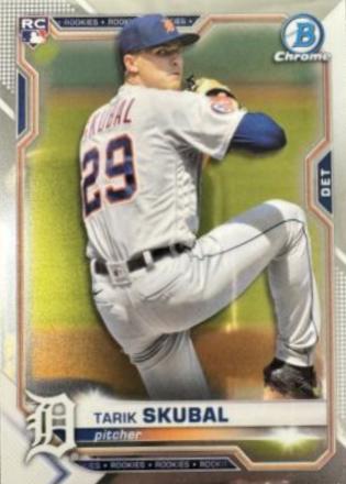 Tarik Skubal #28 Baseball Cards 2021 Bowman Chrome