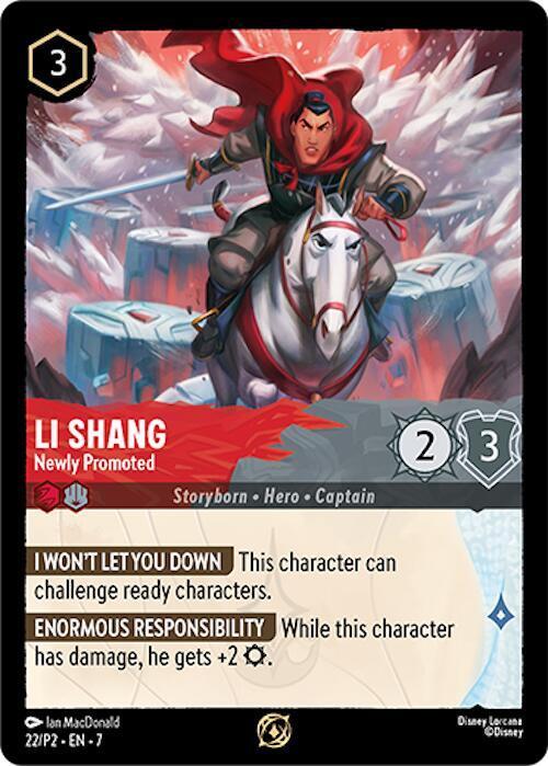 Li Shang - Newly Promoted #22 Lorcana Promo