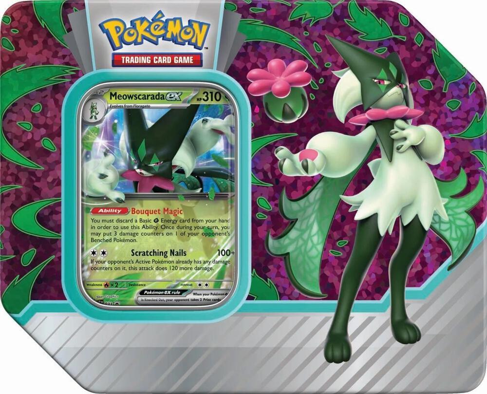Paldea Partners Tin: Meowscarada Ex Pokemon Promo