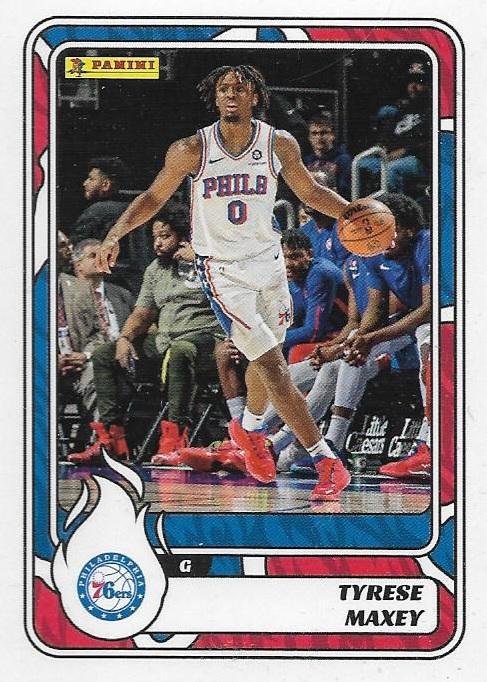 Tyrese Maxey #47 2024 Panini NBA Sticker & Card Collection Card