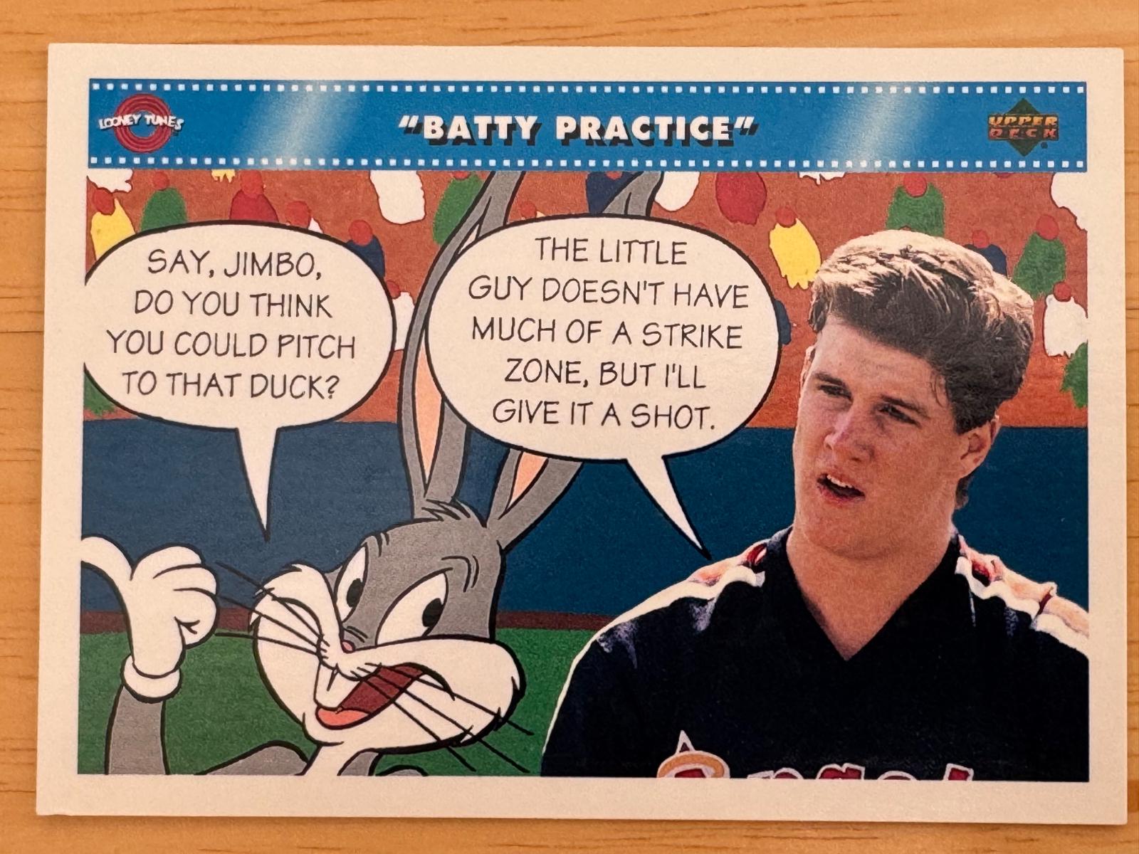 Batty Practice #44 Baseball Cards 1992 Upper Deck Comic Ball