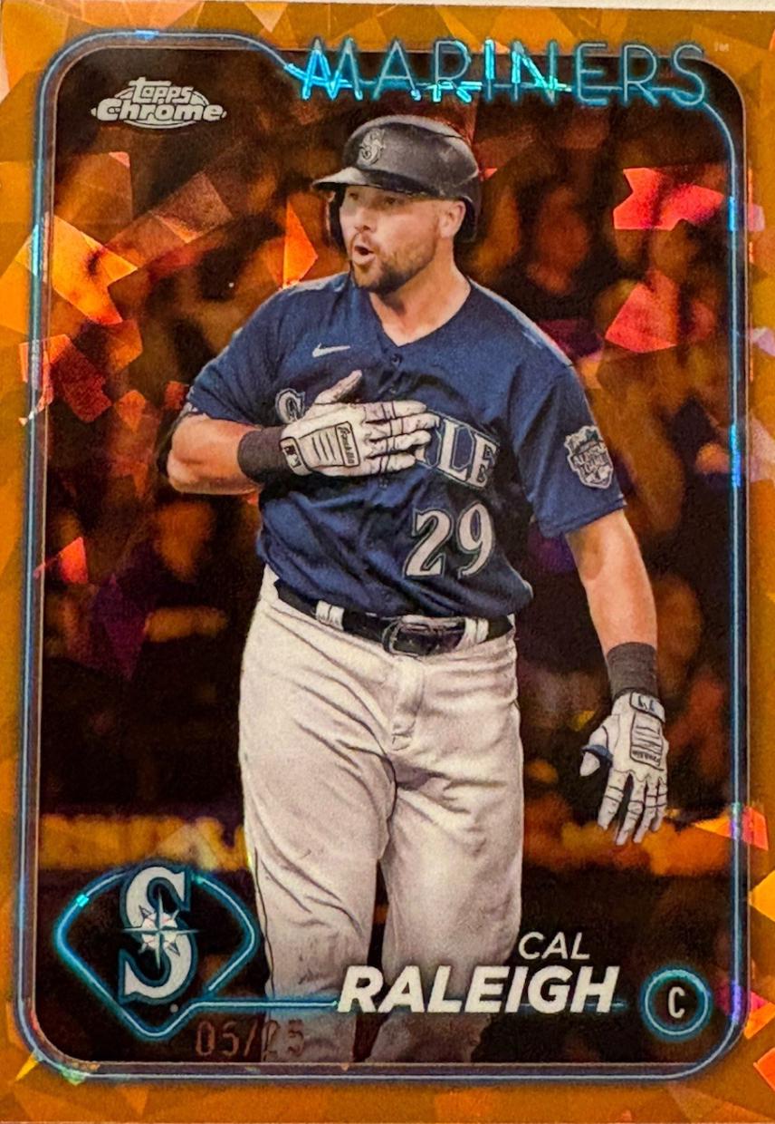 Cal Raleigh [Orange] #122 Prices | 2024 Topps Chrome Sapphire ...