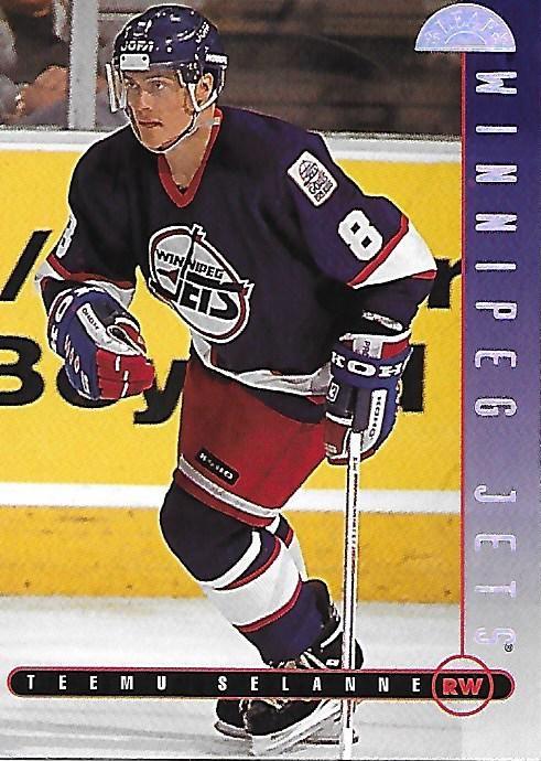 Teemu Selanne #137 Hockey Cards 1995 Leaf