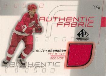 Brendan Shanahan #AF-BS 2001 Sp Game Used Authentic Fabric Hockey