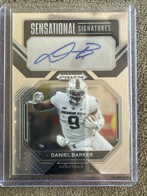 Daniel Barker #SS-DAB 2023 Panini Prizm Draft Picks Sensational Signatures Football