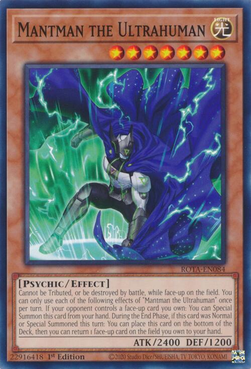 Mantman the Ultrahuman ROTA-EN084 YuGiOh Rage of the Abyss