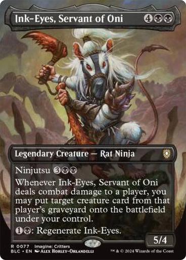 Ink-Eyes, Servant of Oni #77 Magic Bloomburrow Commander