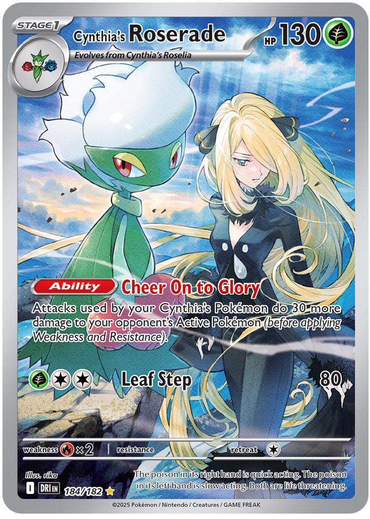 Cynthia's Roserade #184 Pokemon Destined Rivals
