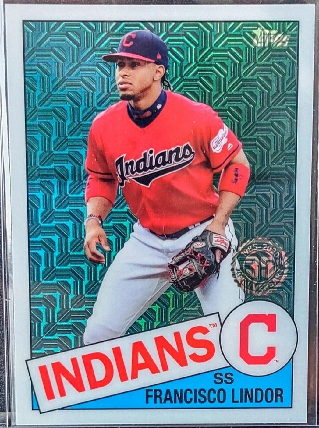 Francisco Lindor #85C-12 Baseball Cards 2020 Topps Chrome Silver Pack 1985