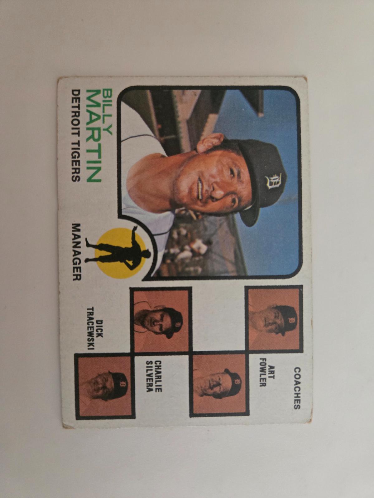 Billy Martin #323 Baseball Cards 2022 Topps Heritage 50th Anniversary Buyback