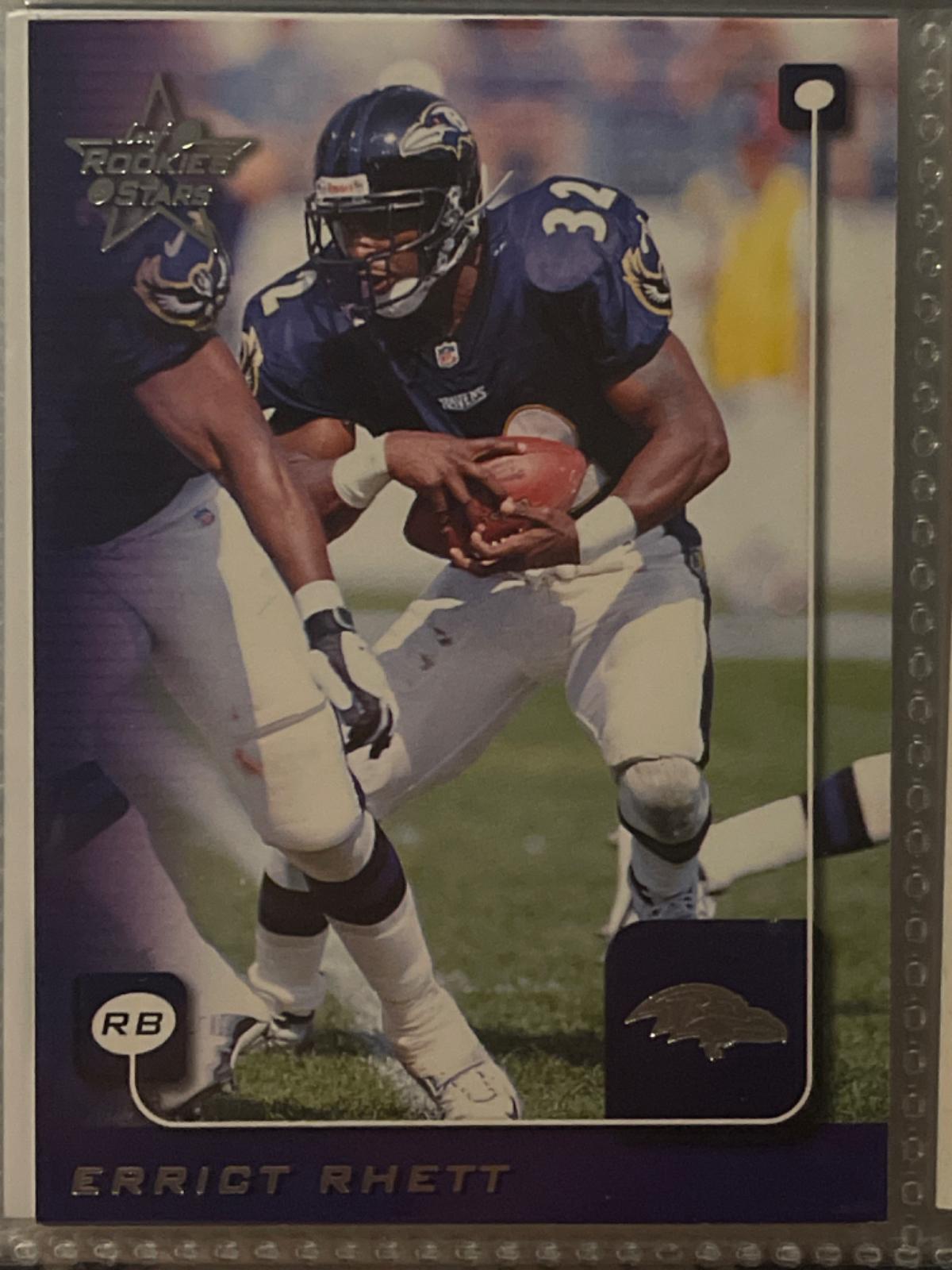 Errict Rhett #21 Football Cards 1999 Leaf Rookies & Stars