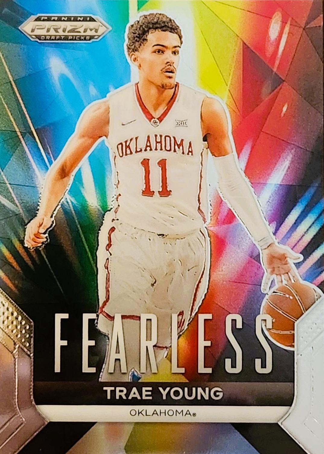 Trae Young #1 Basketball Cards 2024 Prizm Draft Picks Fearless