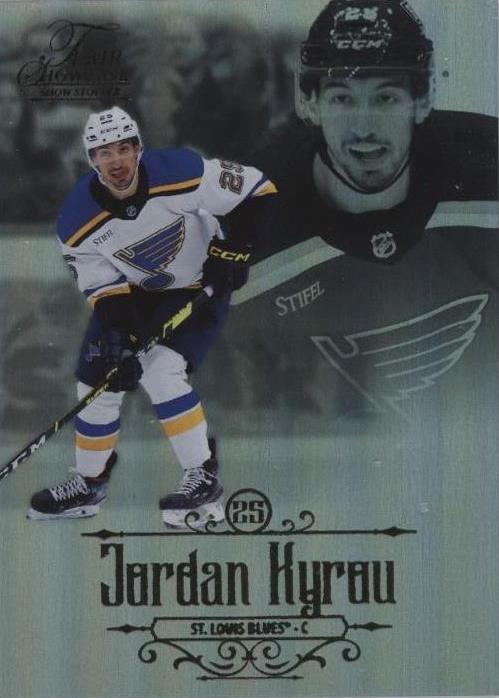 Jordan Kyrou #8 2023 Fleer Ultra Flair Showcase Showstopper Hockey