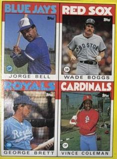 Jorge Bell / George Brett / Wade Boggs / Vince Coleman