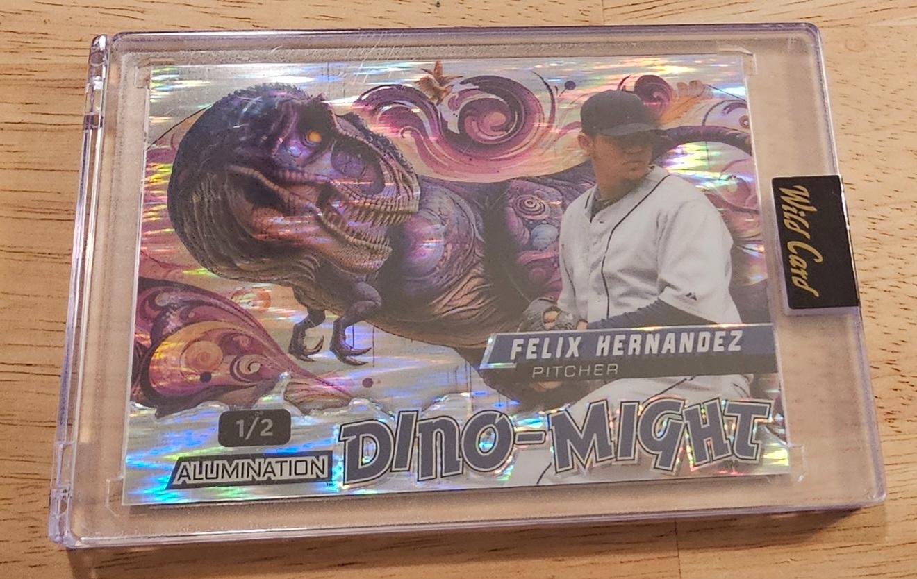 Felix Hernandez #DMTRX2-FH 2024 Wild Card Alumination Dino Might Baseball