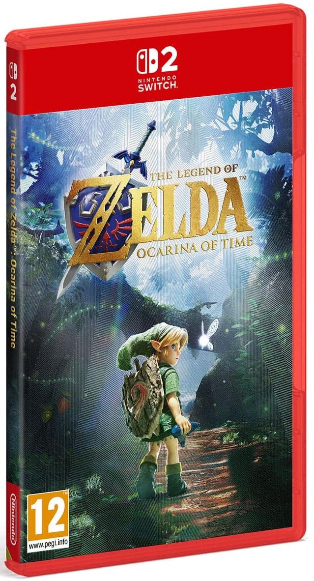 Carátula de The Legend Of Zelda: Ocarina Of Time Textured Foil Cover Art para Switch 2 (edición PAL España)