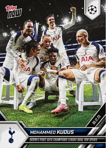 Mohammed Kudus #63 2025 Topps Now UEFA Champions League