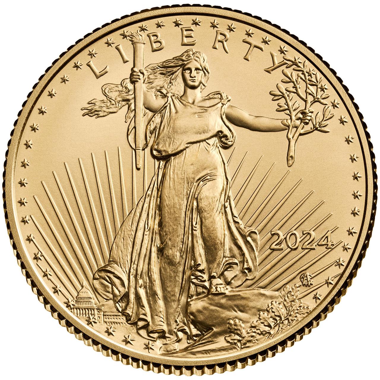 2024 P Coins $5 American Gold Eagle