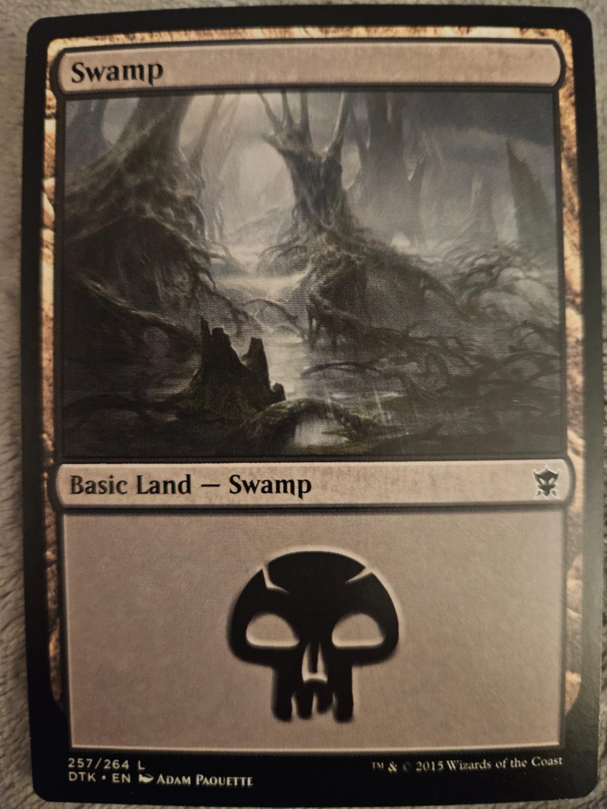 Swamp #257 Magic Dragons of Tarkir