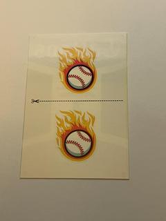 Flaming Baseball Tattoos