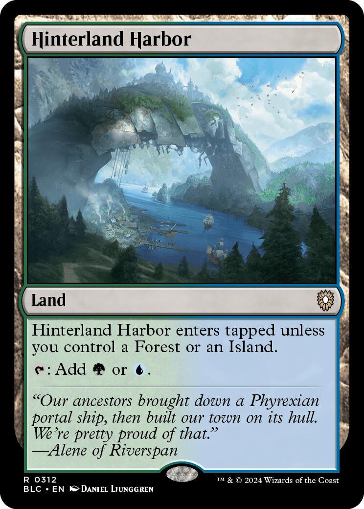 Hinterland Harbor #312 Magic Bloomburrow Commander